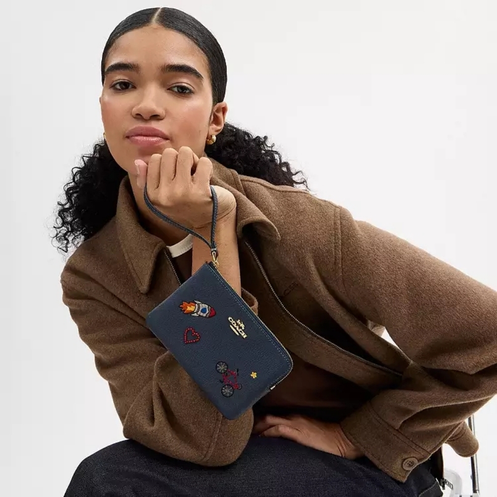 Coach Corner Zip Wristlet (rocket) - Picture 6 of 6